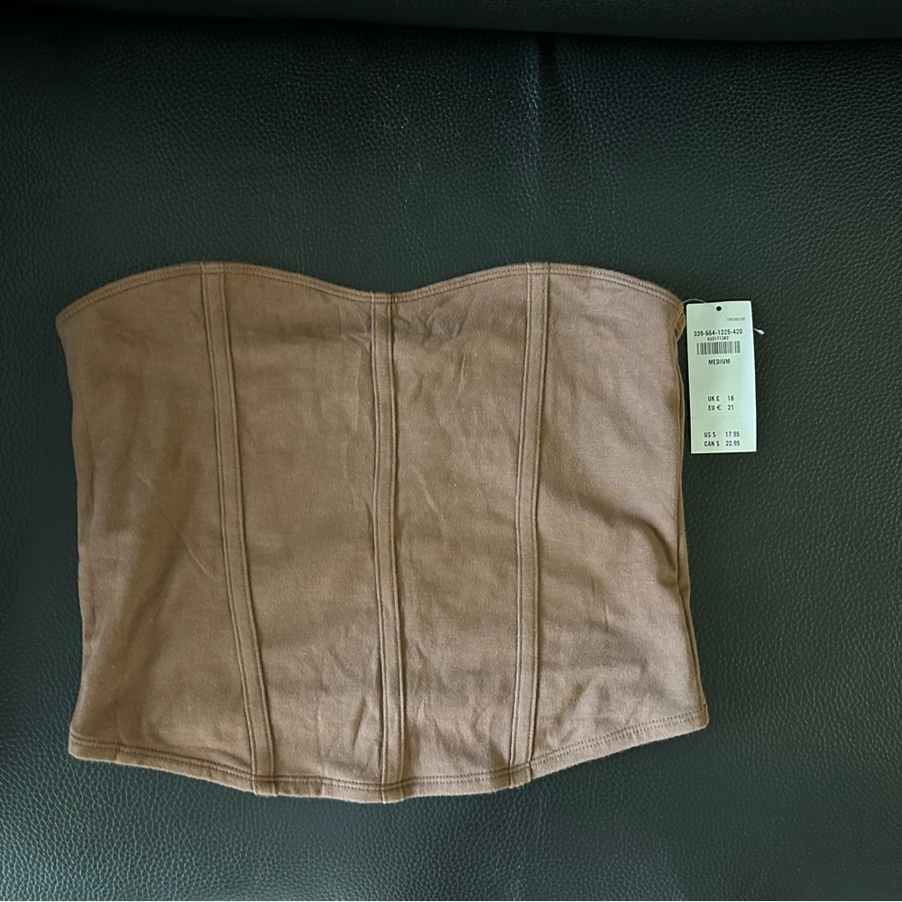 Hollister crop corset top new